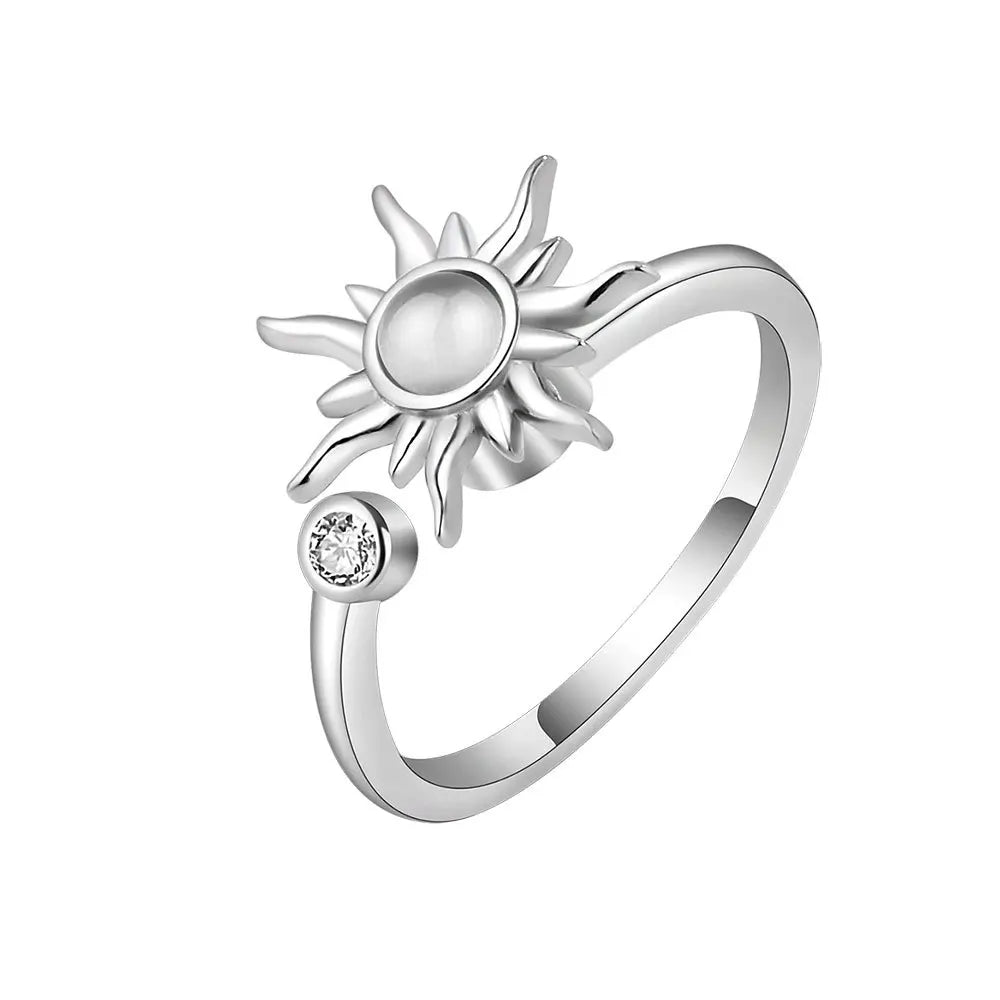 Bague Spinner Tournesol