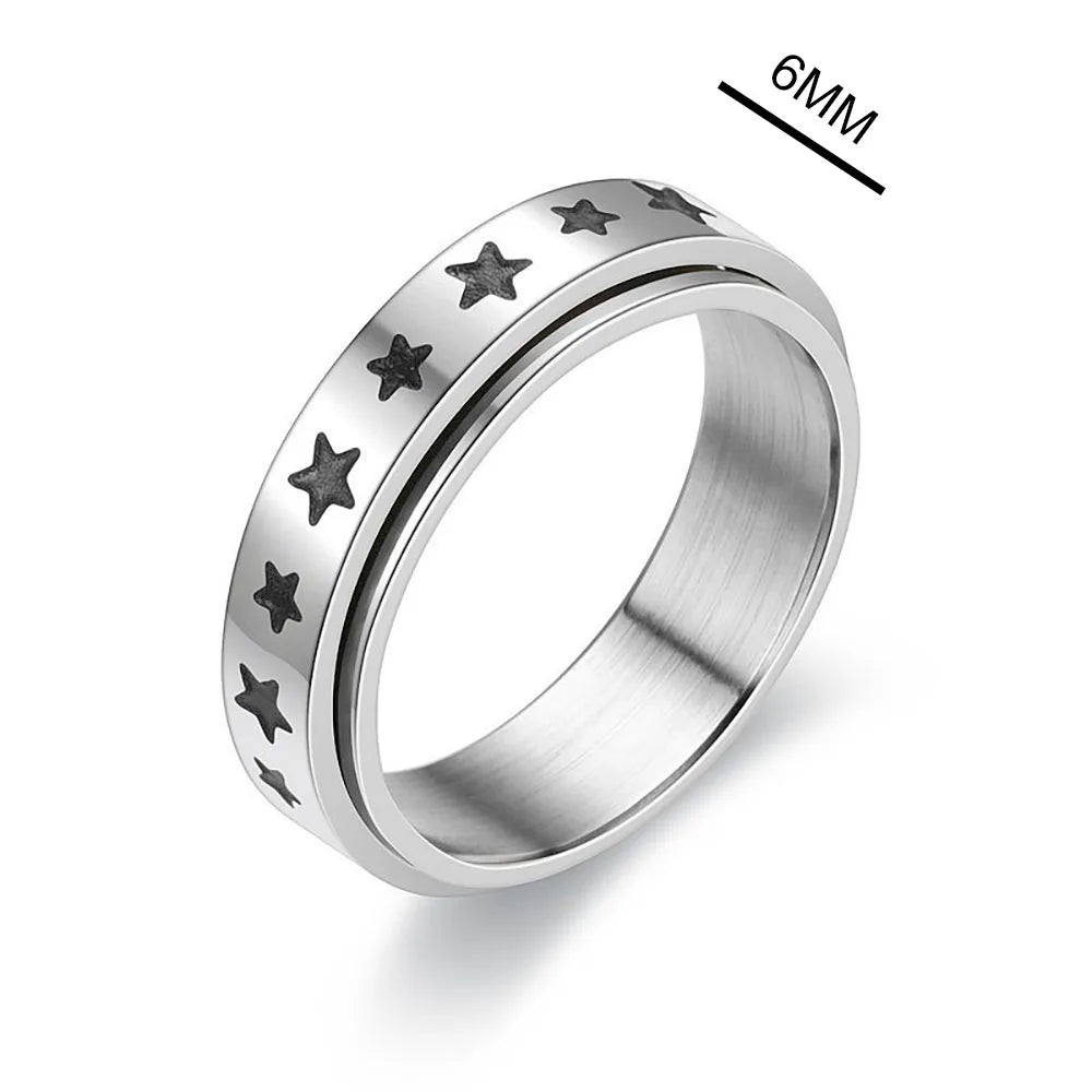 Bague Fidget Rotative – Bijou Anti-Stress pour Homme & Femme