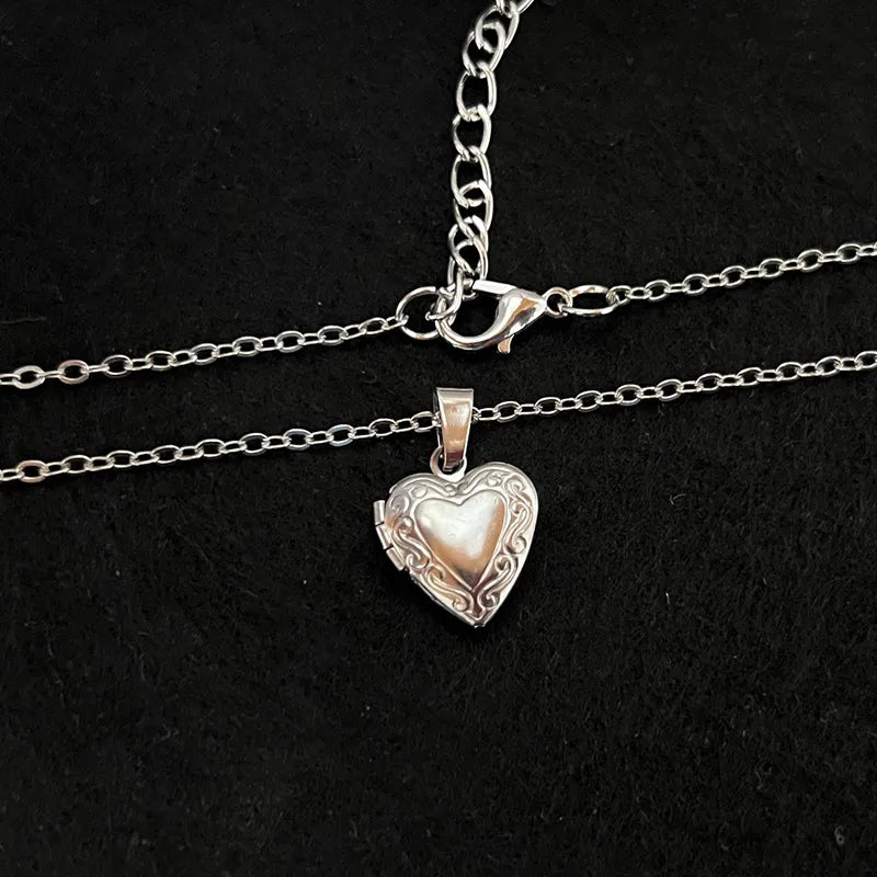 Collier Médaillon Photo Cœur