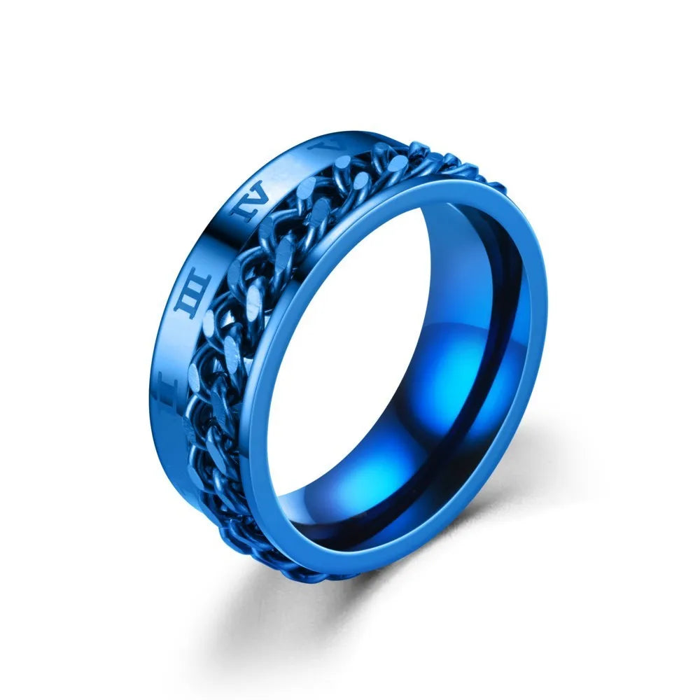 Bague Chaîne Spinner Homme