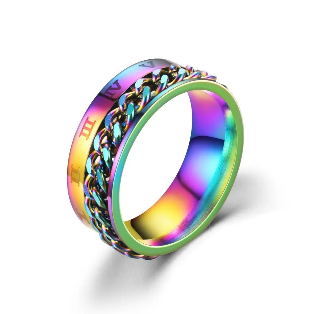 Bague Chaîne Spinner Homme