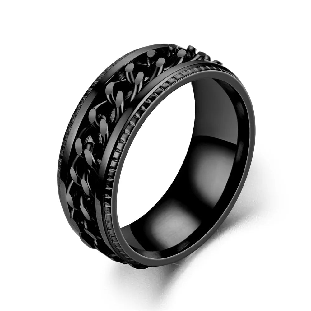 Bague Chaîne Spinner Homme