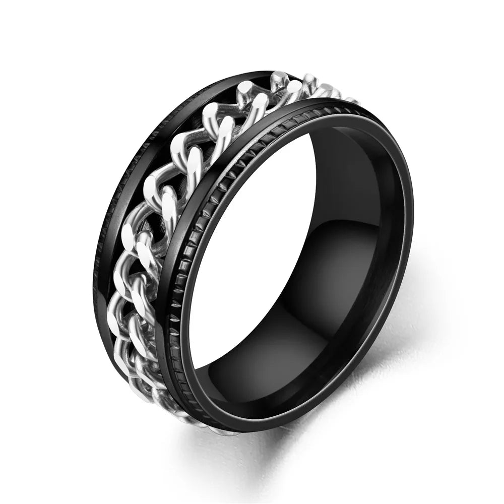 Bague Chaîne Spinner Homme