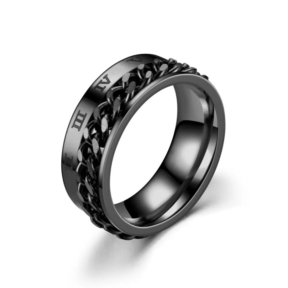 Bague Chaîne Spinner Homme