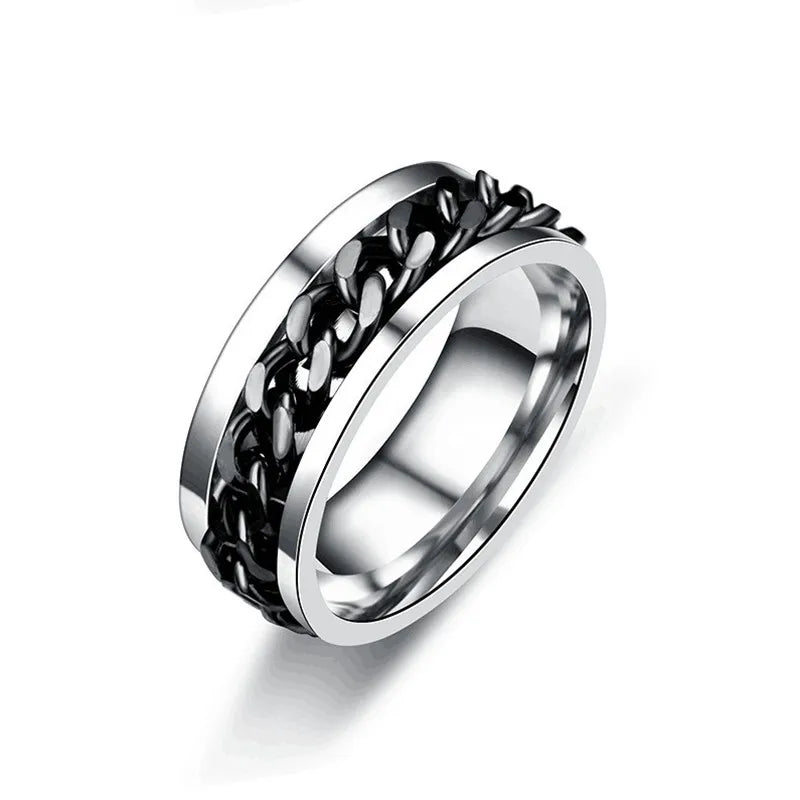 Bague Chaîne Spinner Homme