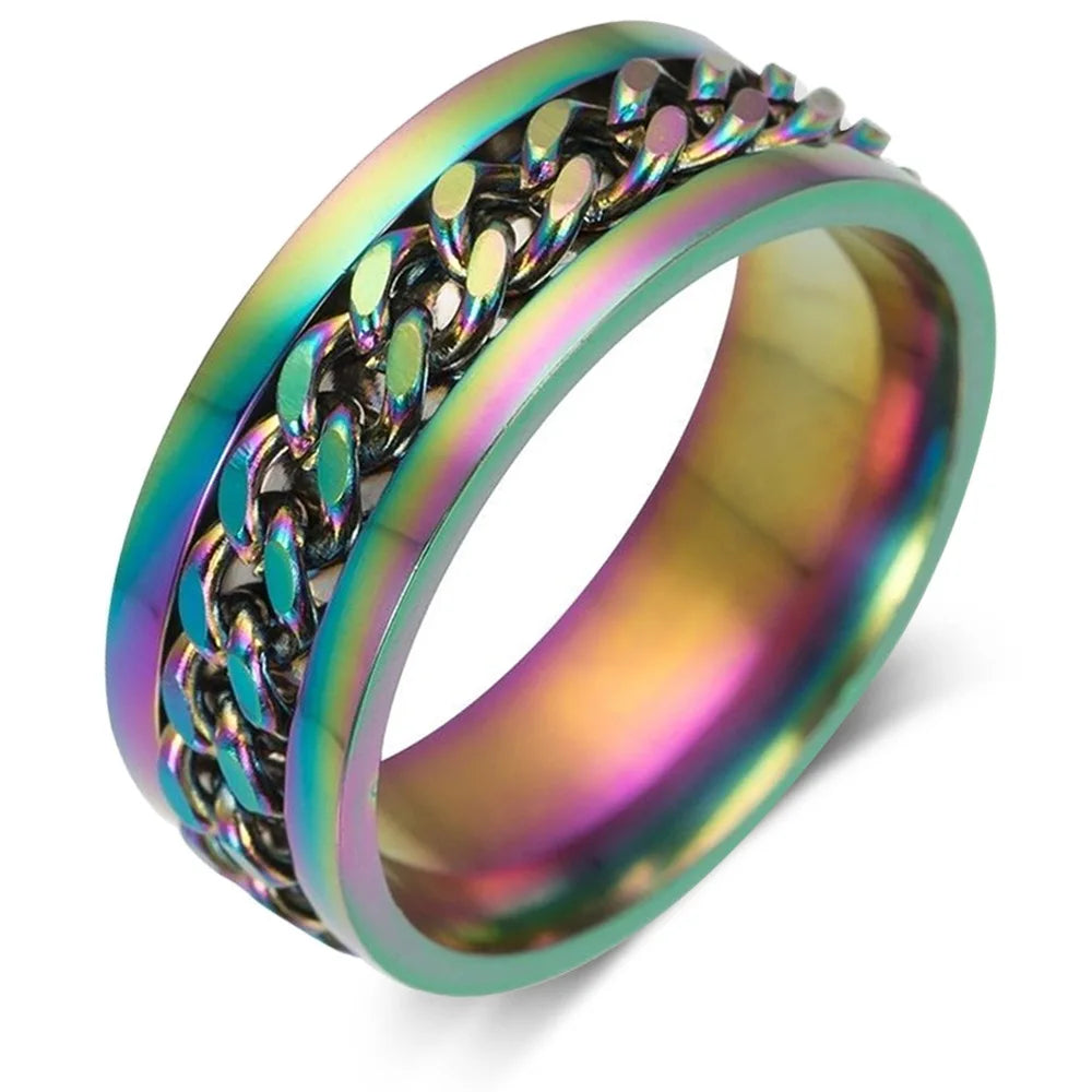 Bague Chaîne Spinner Homme