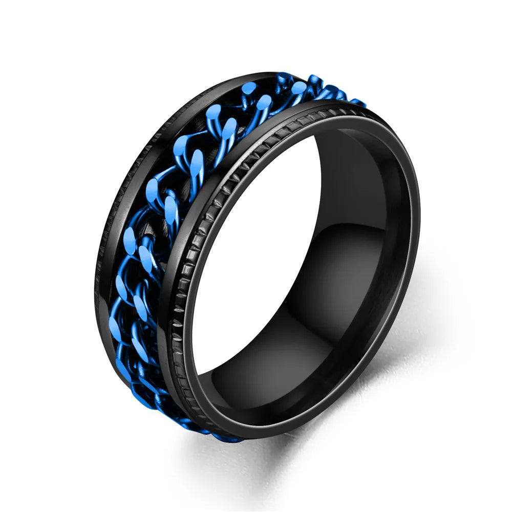 Bague Chaîne Spinner Homme