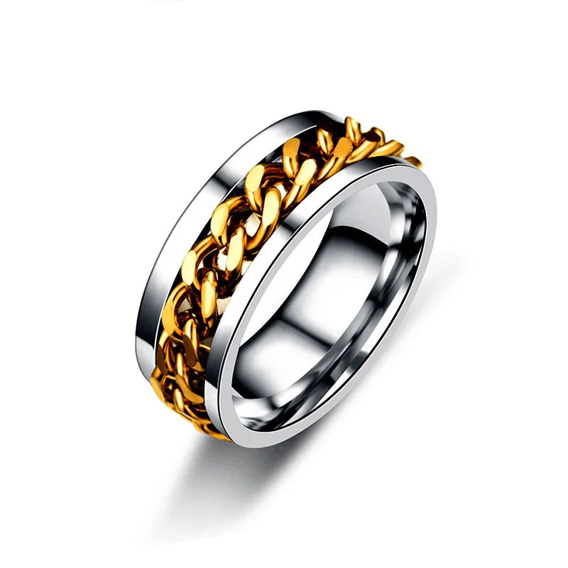 Bague Chaîne Spinner Homme