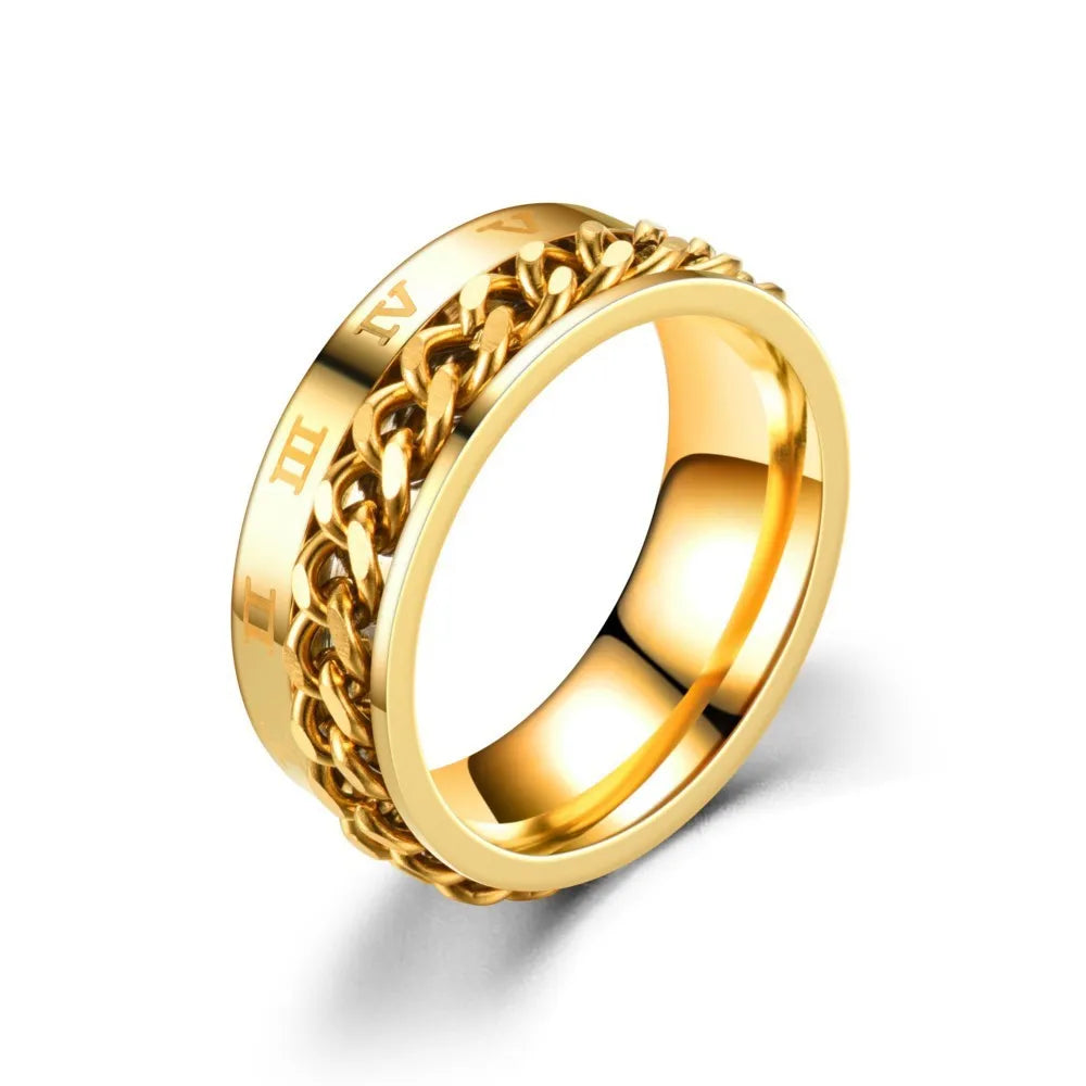 Bague Chaîne Spinner Homme