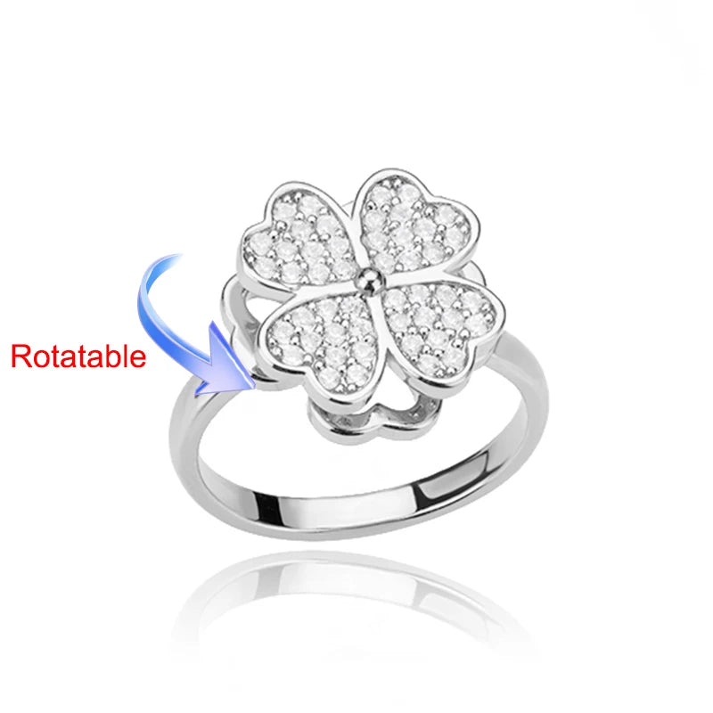 bague spinner trefle doree vue packshot maison des emotions