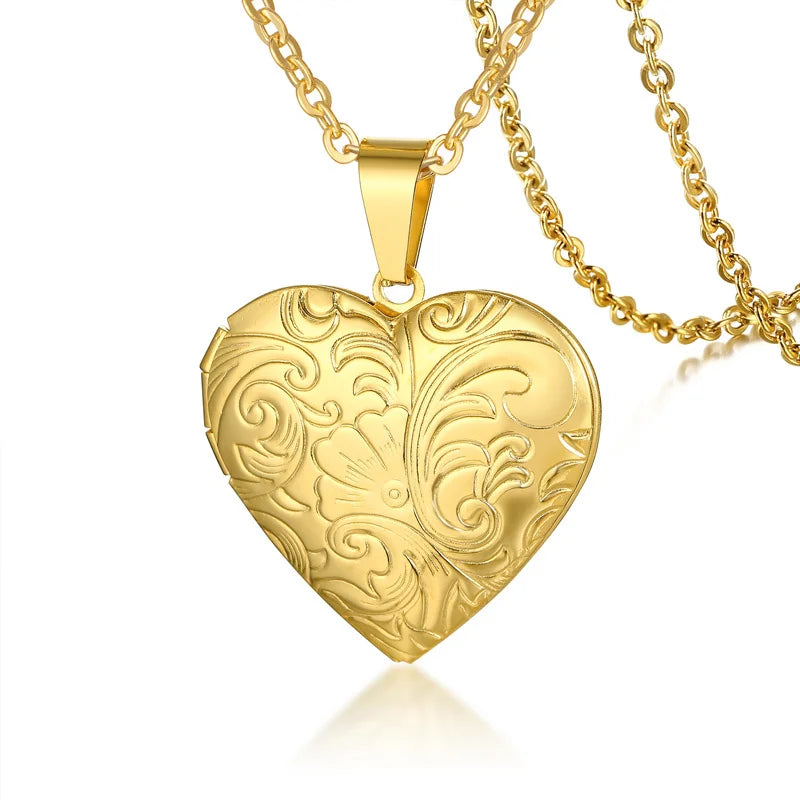 Collier Médaillon Cœur Ouvrable