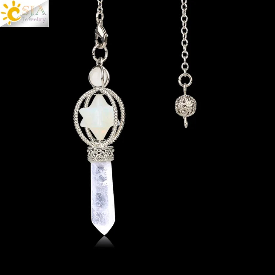 Pendule Merkaba Quartz Naturel