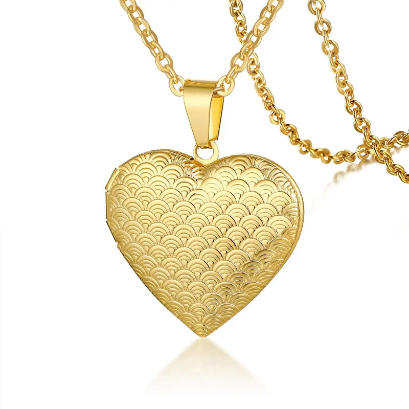 Collier Médaillon Cœur Ouvrable