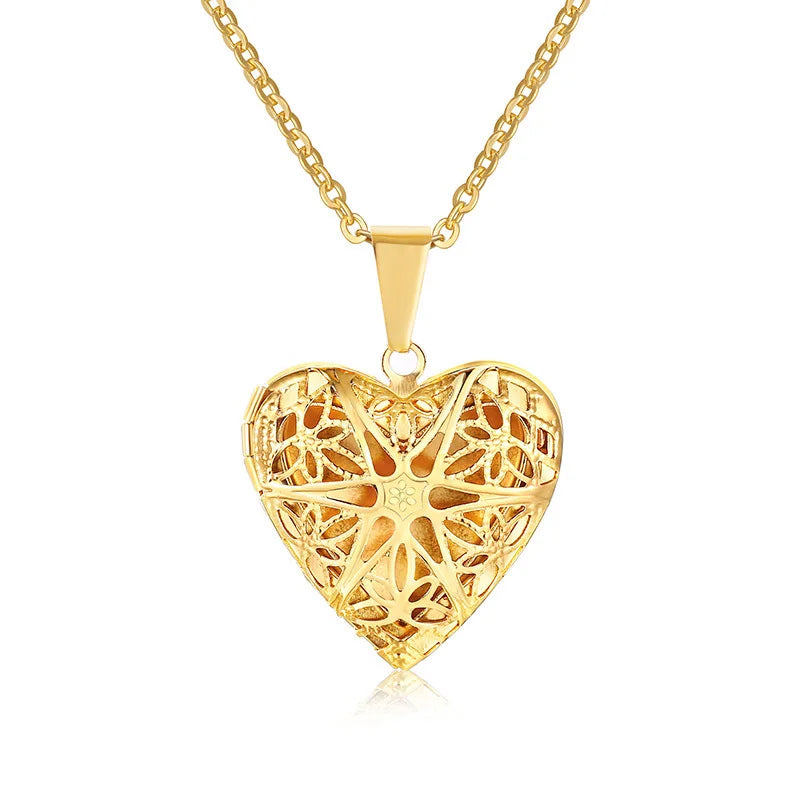 Collier Médaillon Cœur Ouvrable