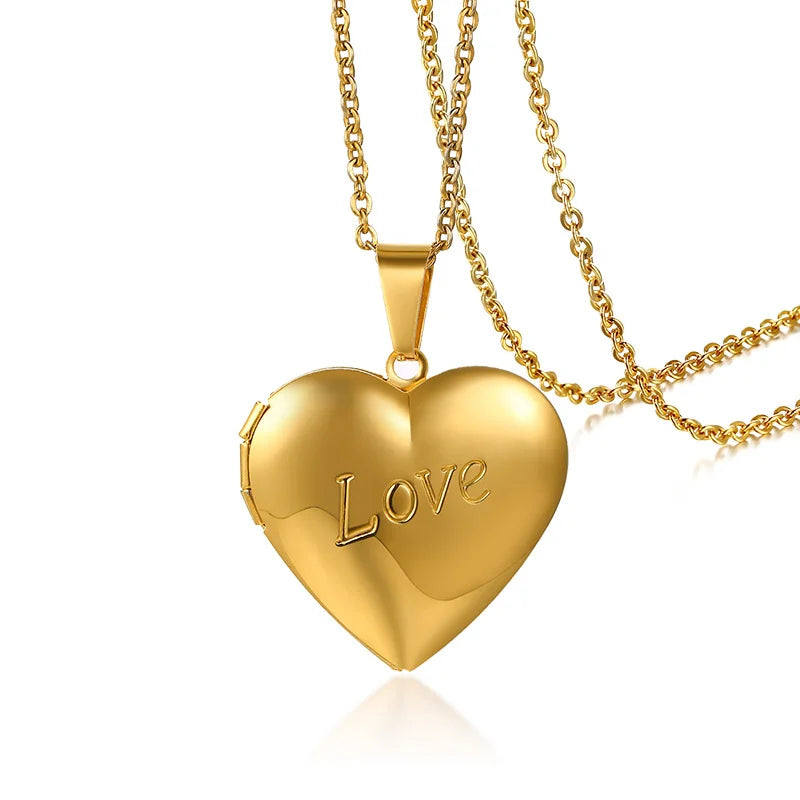 Collier Médaillon Cœur Ouvrable