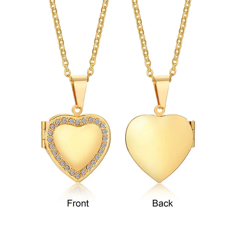 Collier Médaillon Cœur Ouvrable