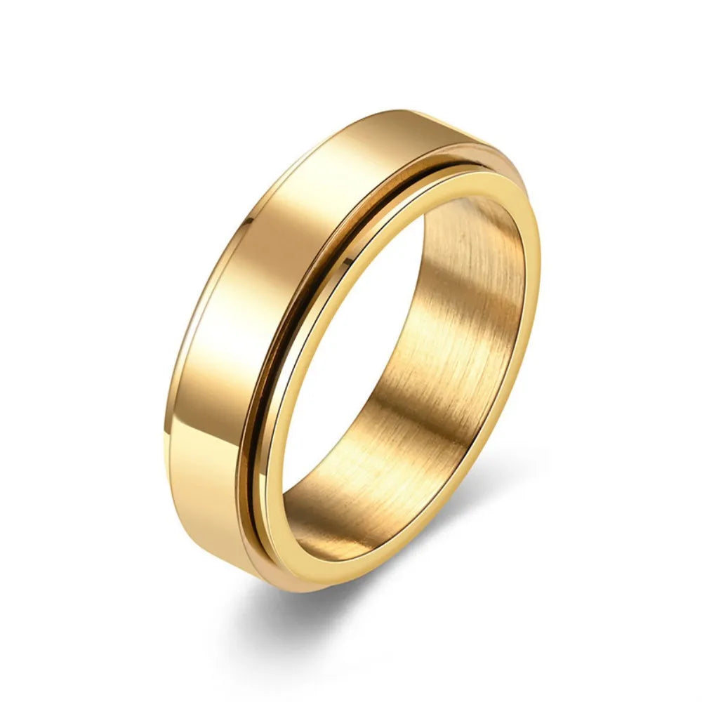 bague spinner acier noir vue packshot maison des emotions