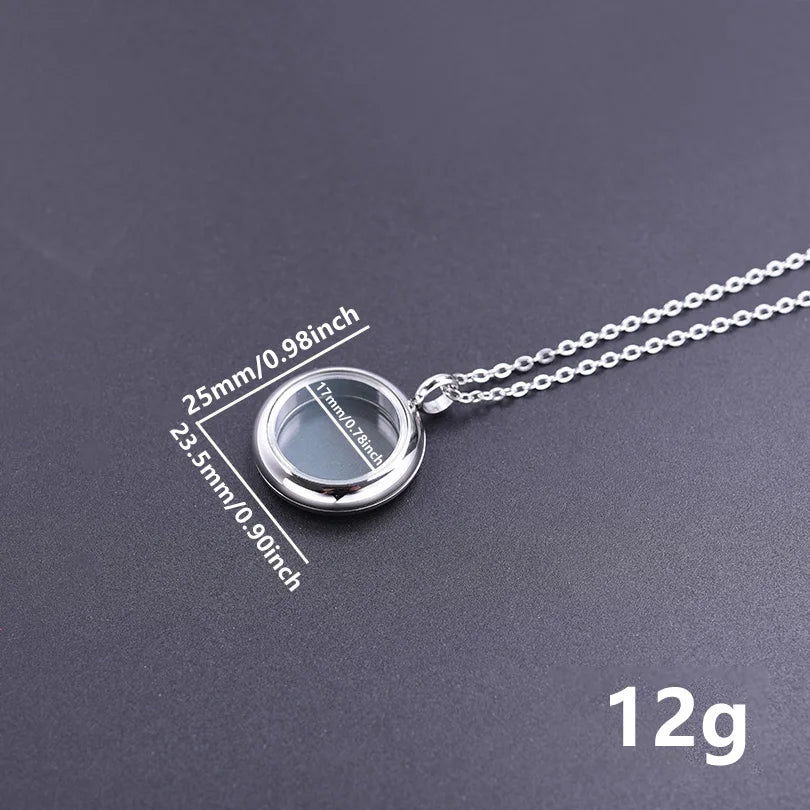 Collier Médaillon Photo Torsadé