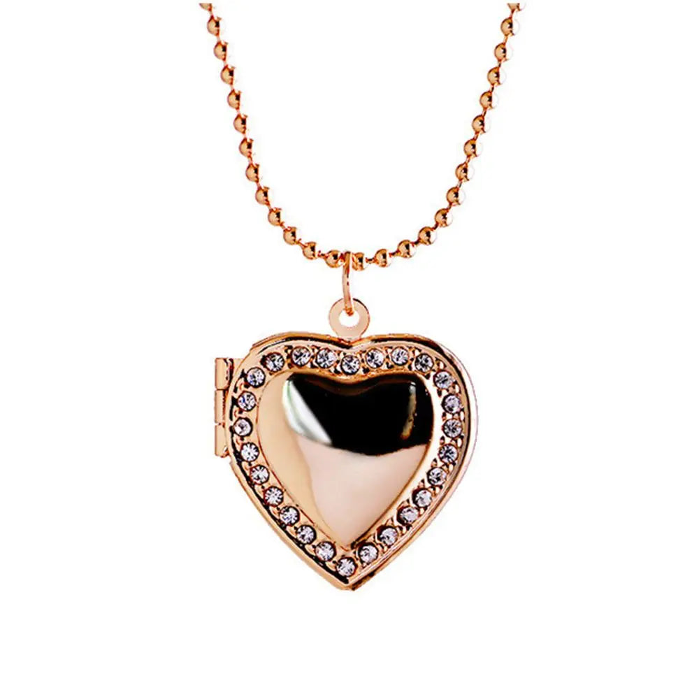Collier Médaillon Cœur Photo