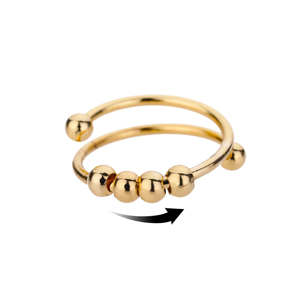 bague anti-stress tournesol femme bijou original cadeau