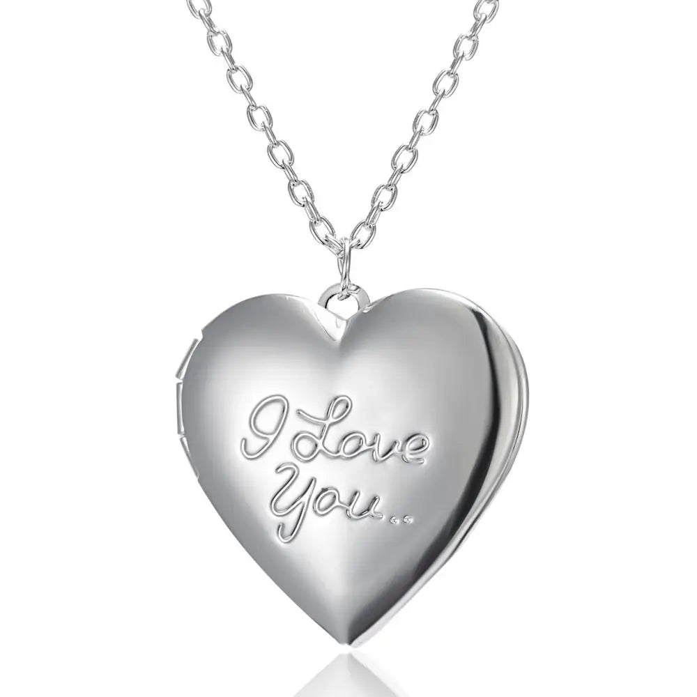 Collier Médaillon Cœur Photo