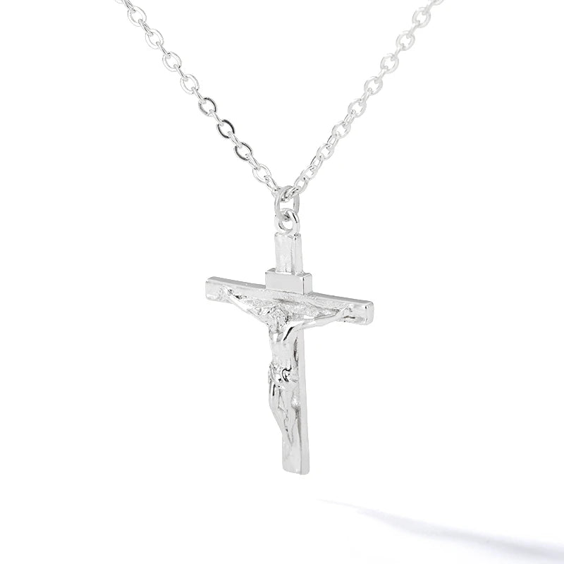 Collier Croix Cœur Zircon – Style Vintage Femme