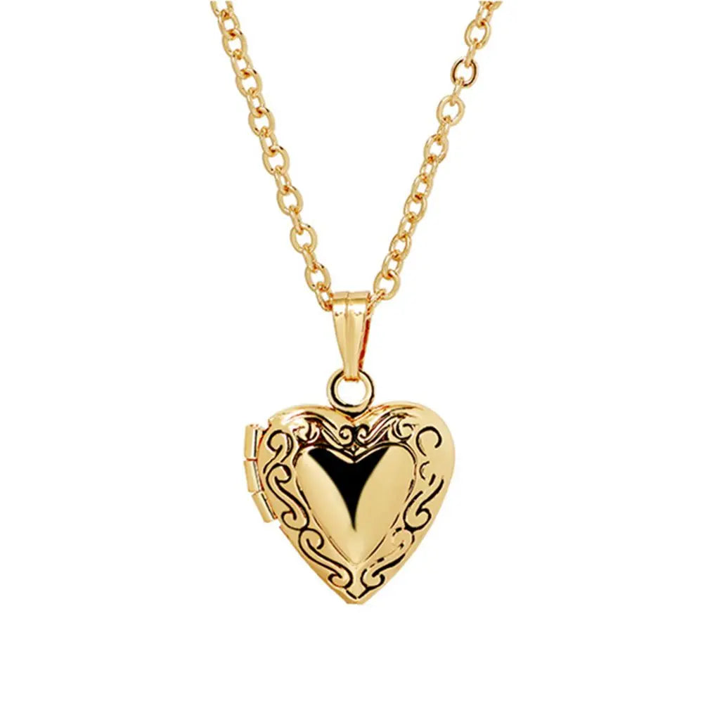 Collier Médaillon Cœur Photo