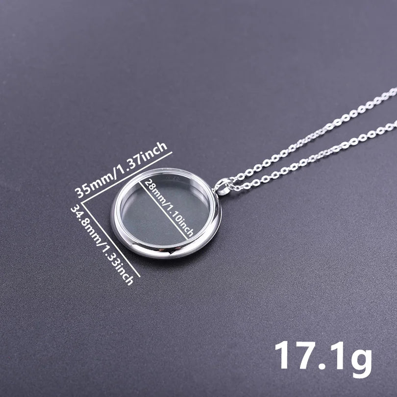 Collier Médaillon Photo Torsadé