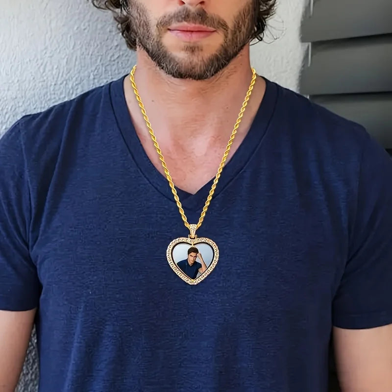 Collier Personnalisé Double Photo