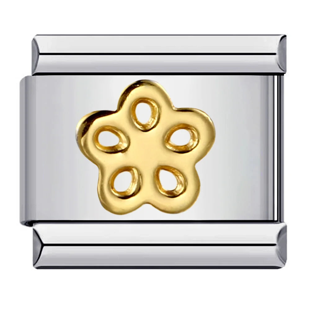 Bracelet Charms Initiale Doré