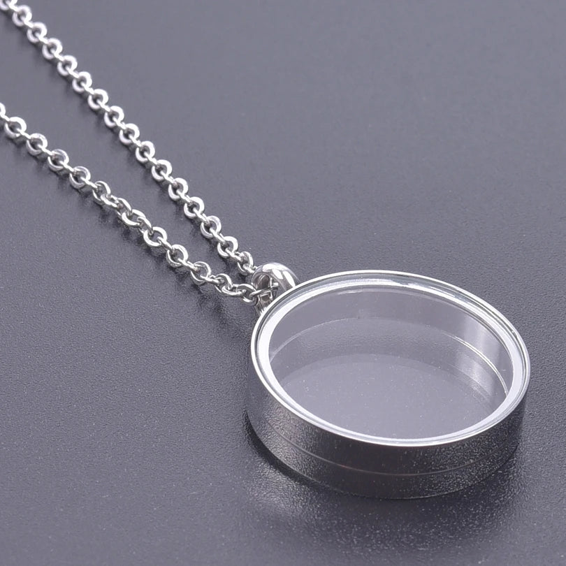 Collier Médaillon Photo Torsadé