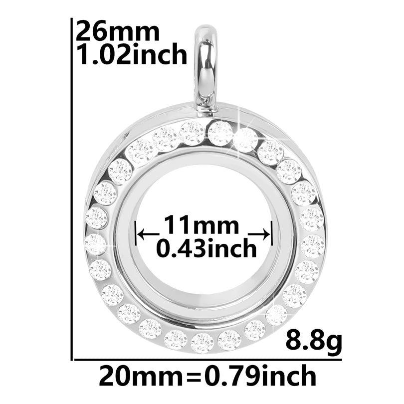 Médaillon Photo Cœur – Pendentif Souvenir Verre