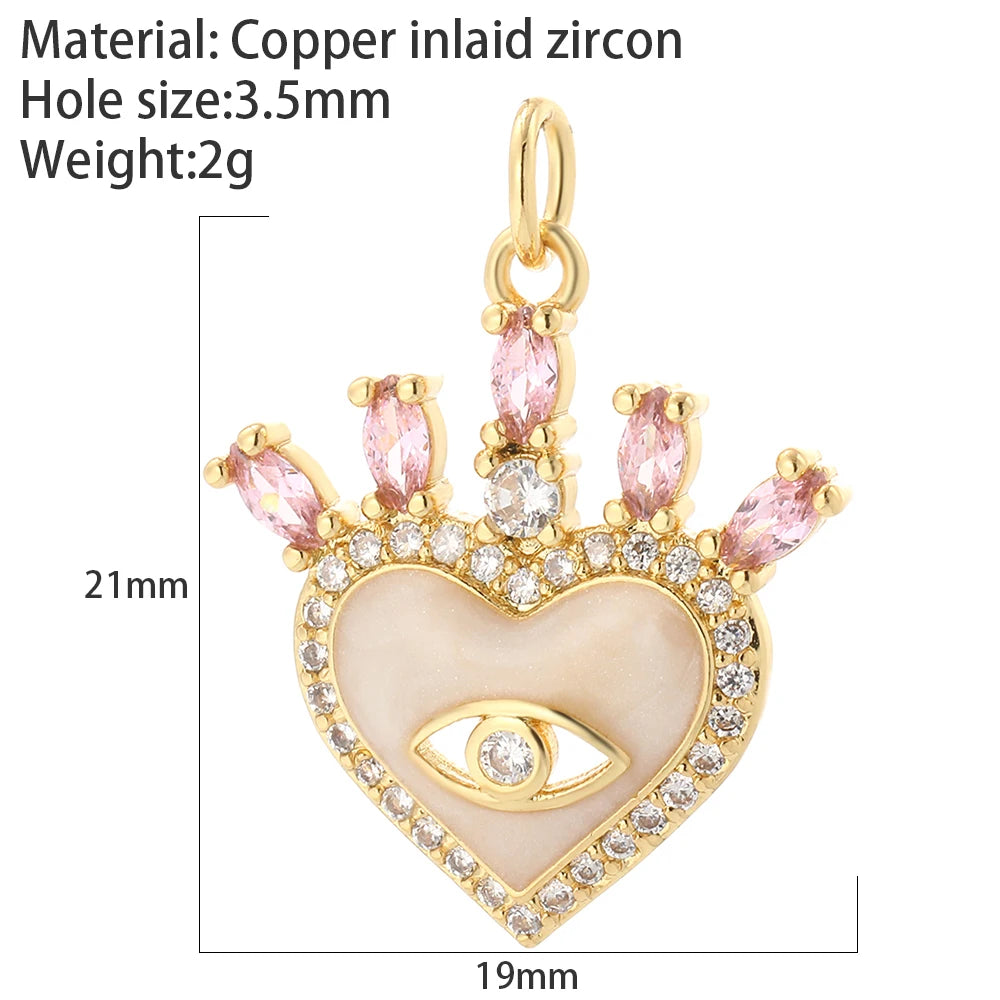 Collier Cœur Œil Protecteur – Acier Inoxydable