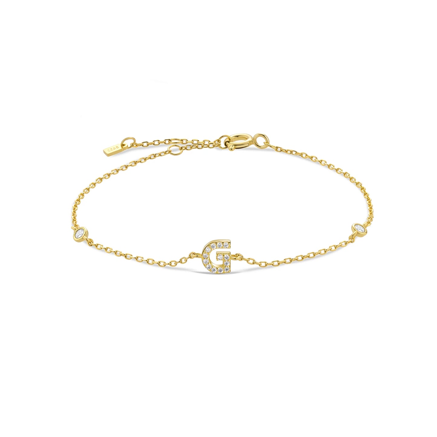 Bracelet Initiale Argent 925