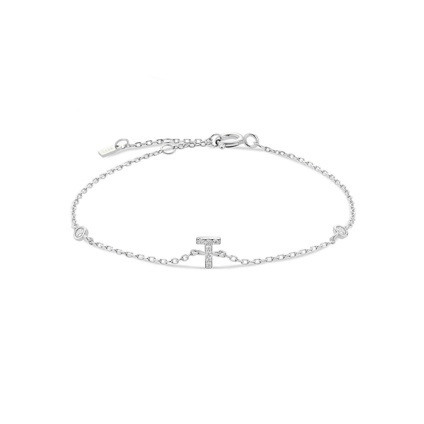 Bracelet Initiale Argent 925