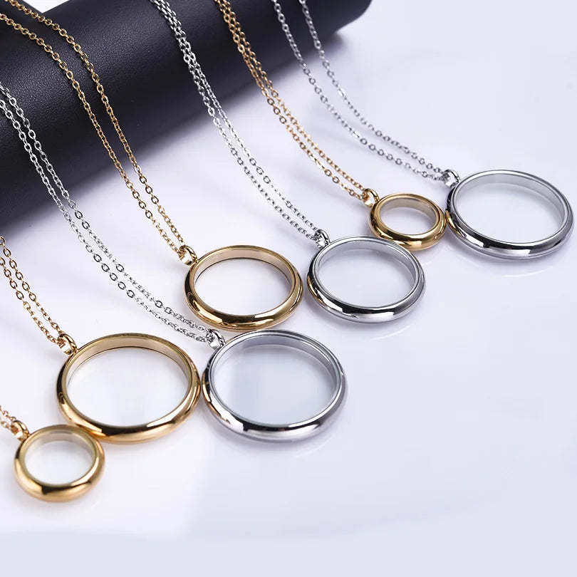 Collier Médaillon Photo Torsadé