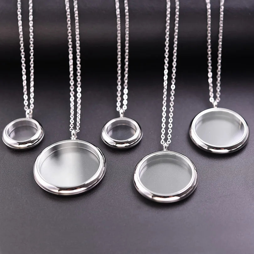 Collier Médaillon Photo Torsadé