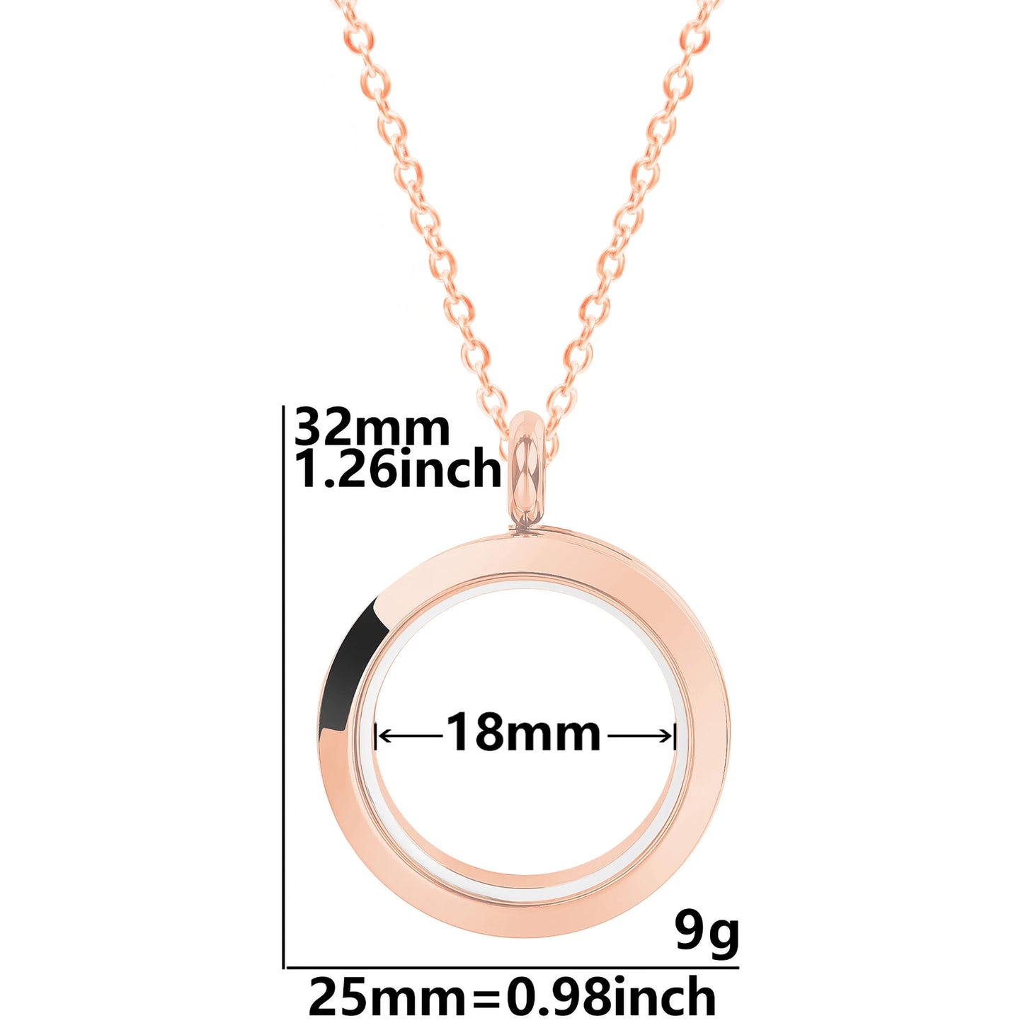 Collier Médaillon Photo Torsadé