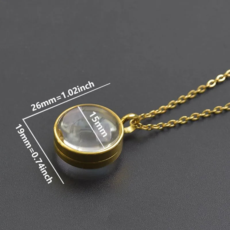 Collier Médaillon Photo Torsadé