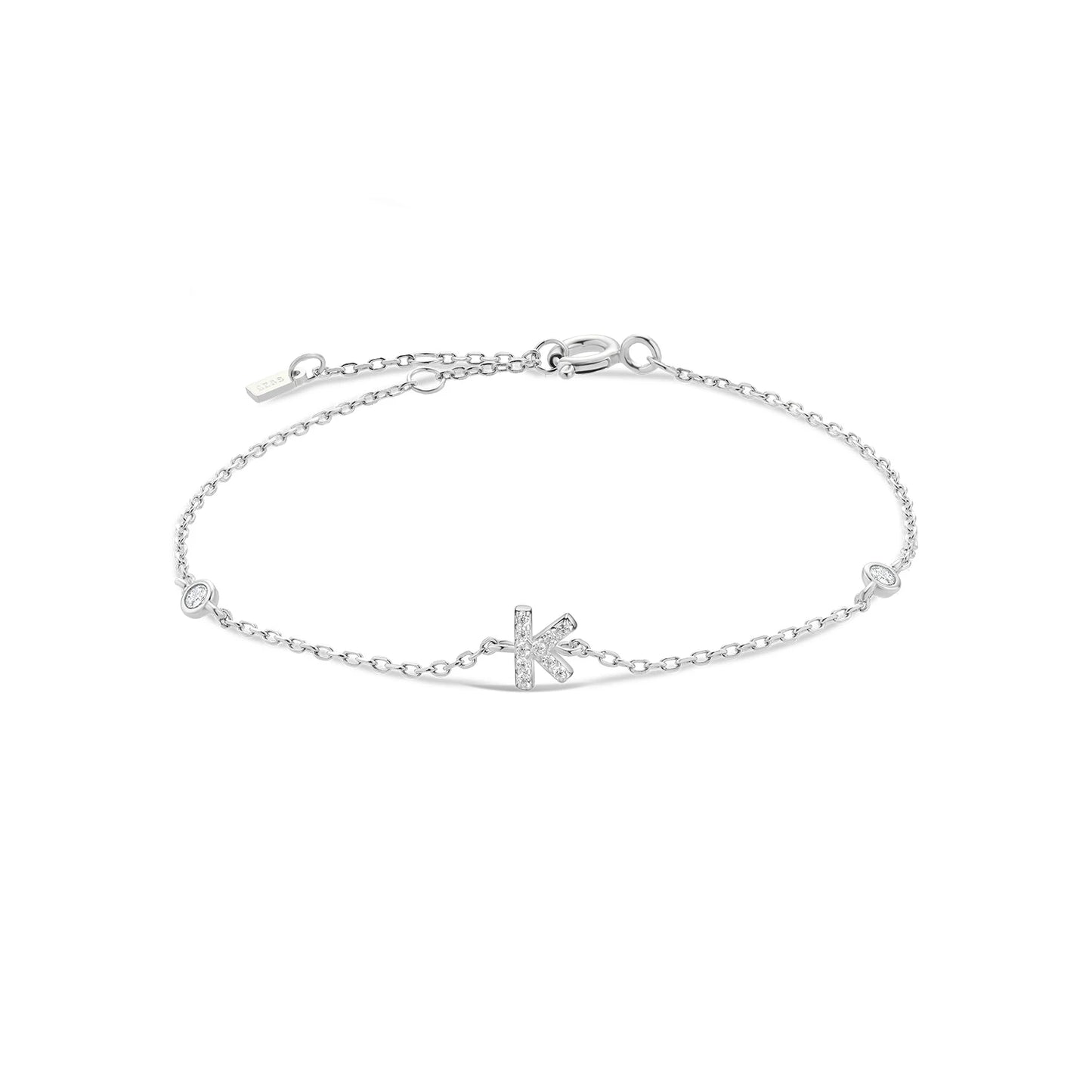 Bracelet Initiale Argent 925