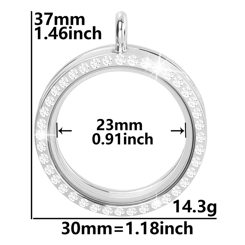 Médaillon Photo Cœur – Pendentif Souvenir Verre