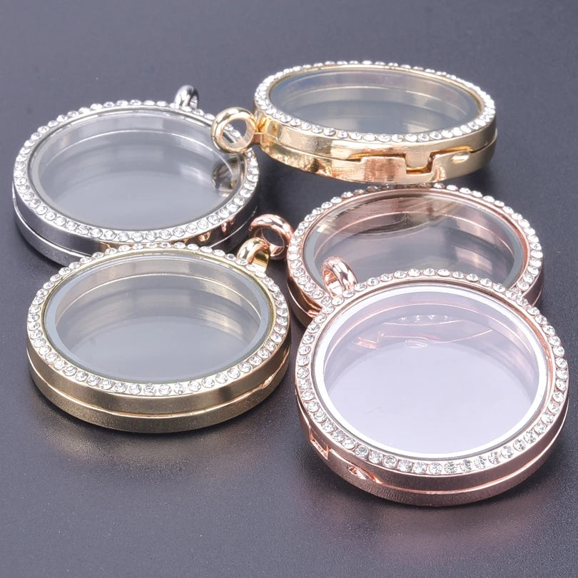 Médaillon Photo Cœur – Pendentif Souvenir Verre