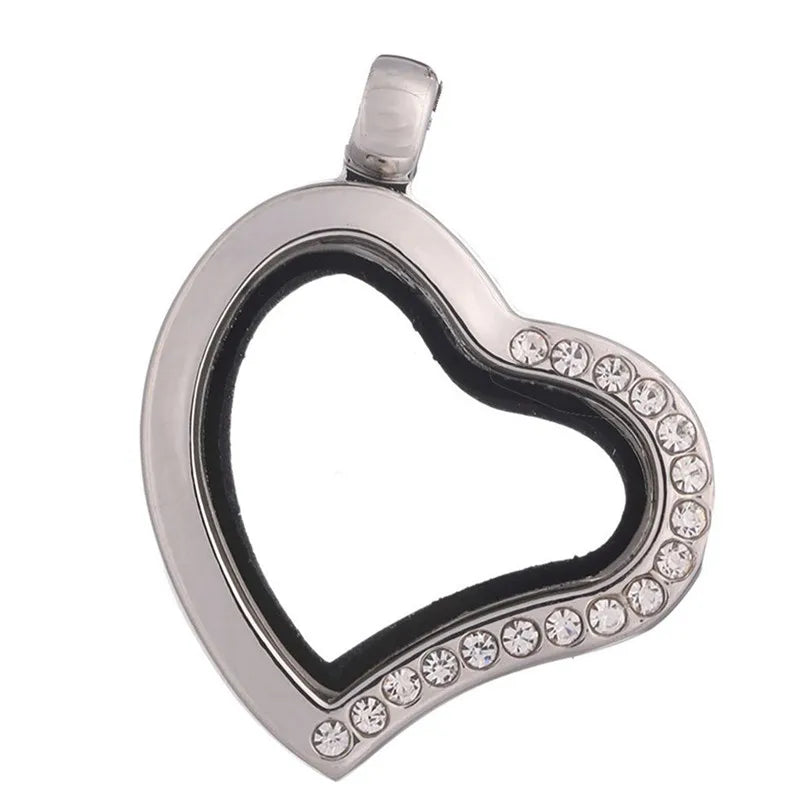 Médaillon Photo Cœur – Pendentif Souvenir Verre