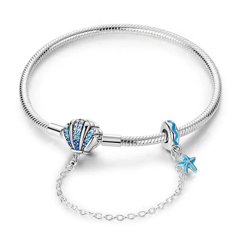 Bracelet Argent Étoile & Papillon