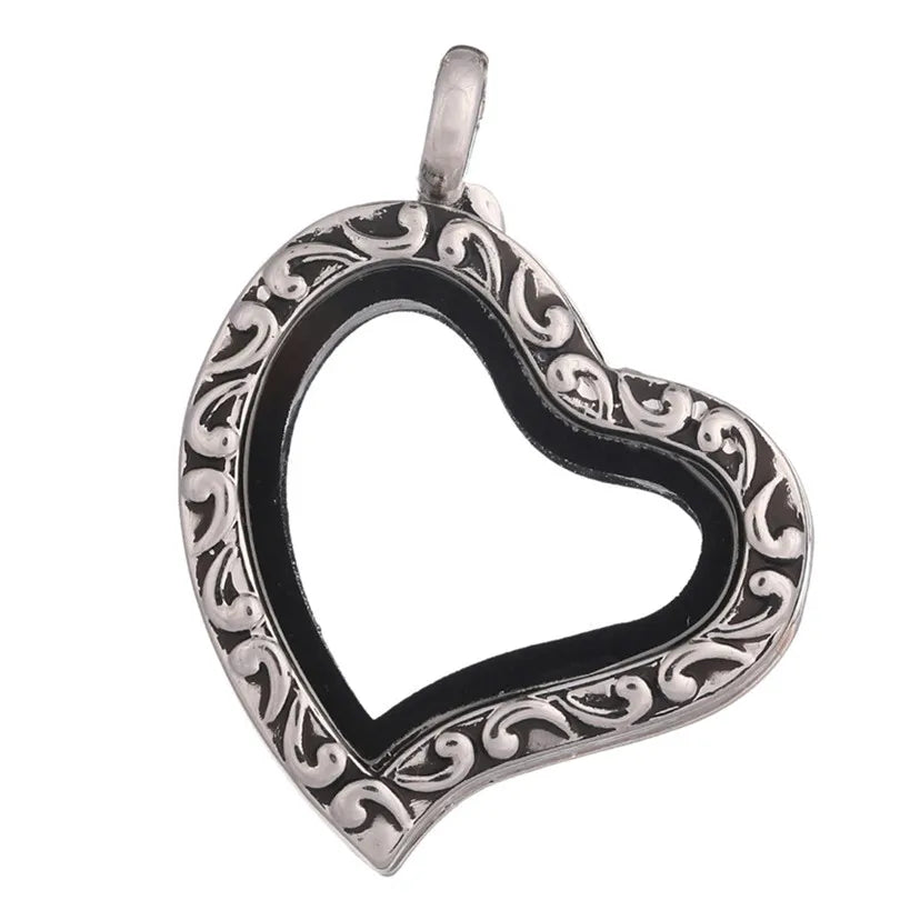 Médaillon Photo Cœur – Pendentif Souvenir Verre