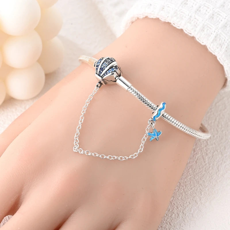 Bracelet Argent Étoile & Papillon
