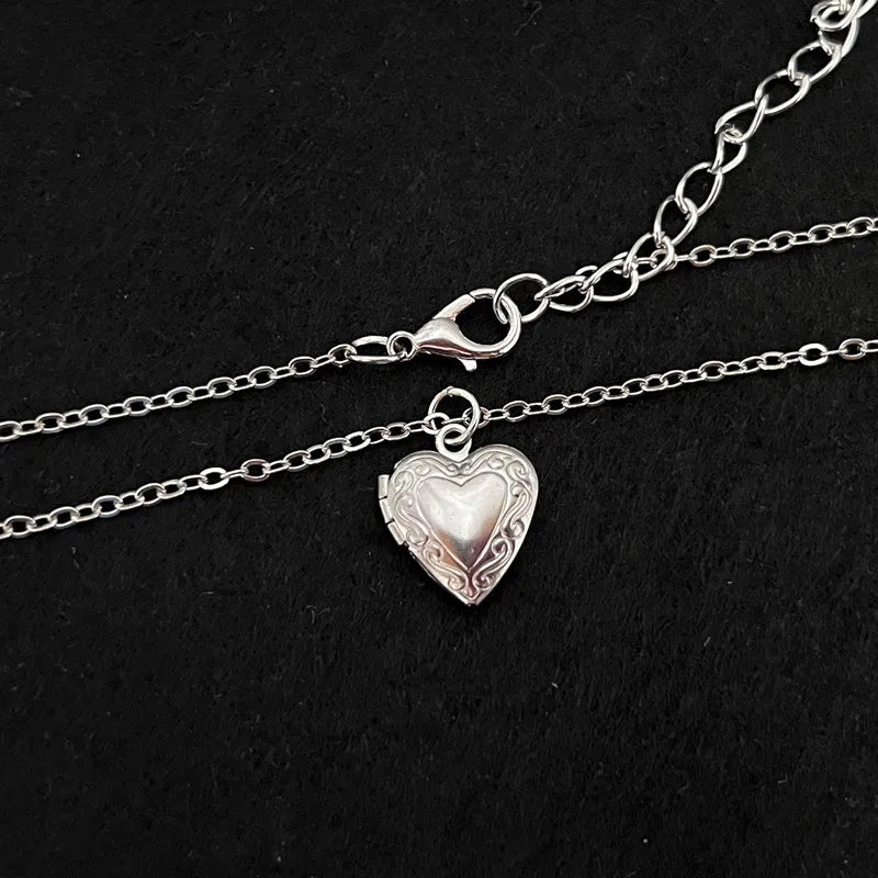 Collier Médaillon Photo Cœur