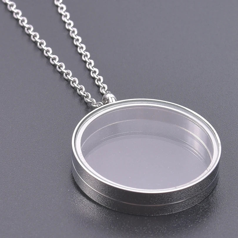 Collier Médaillon Photo Torsadé