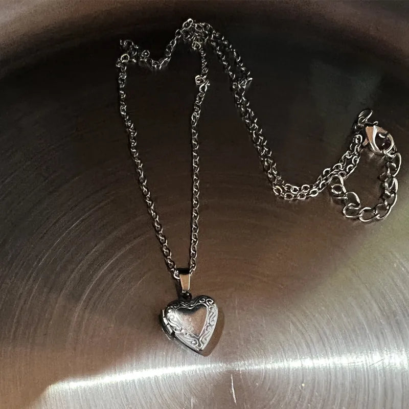 Collier Médaillon Photo Cœur