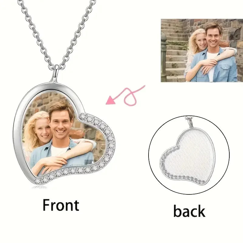 Collier Cœur Photo Personnalisé